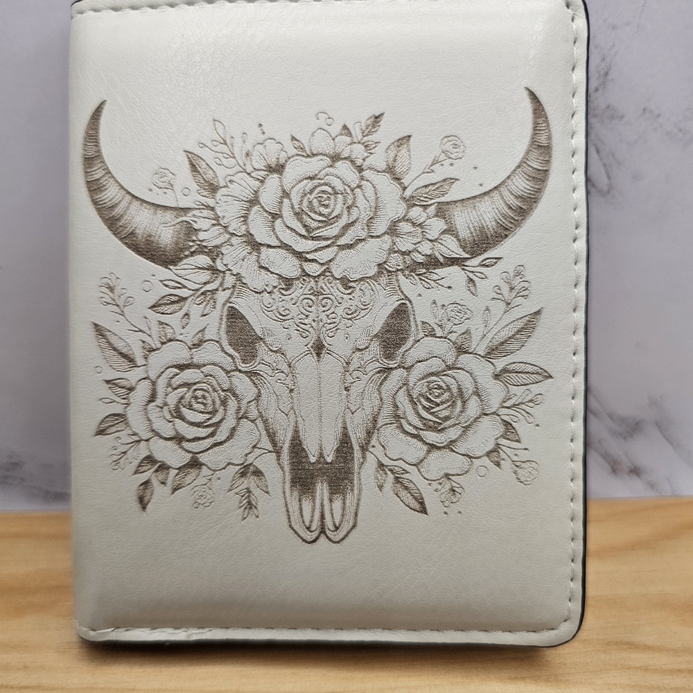 Floral Skull Design Wallet